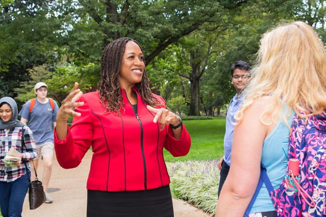 The interpersonal skills Ifeoma Nwankwo honed through her research initiatives has helped her advance inclusive innovation across campus (Cameala Bass Photography)