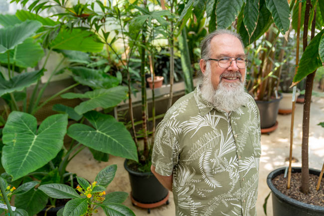 Jonathan Ertelt, greenhouse manager, Department of Biological Sciences (John Russell/Vanderbilt)