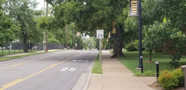 Campus speed limit