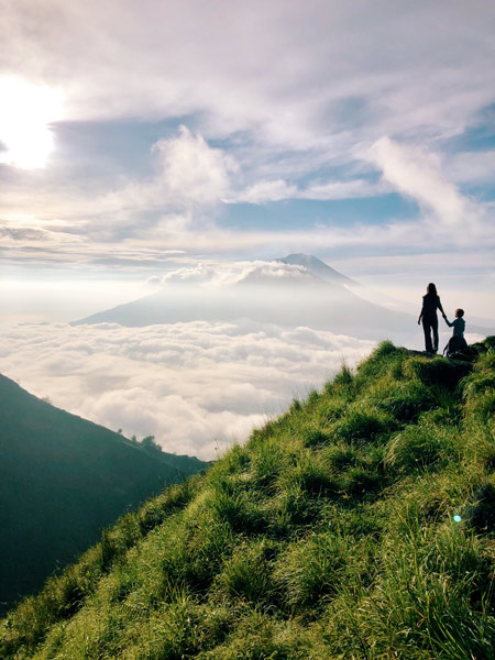 “Sunrise Hike at Mt. Batur in Bali” by Ana Darielle Nunez