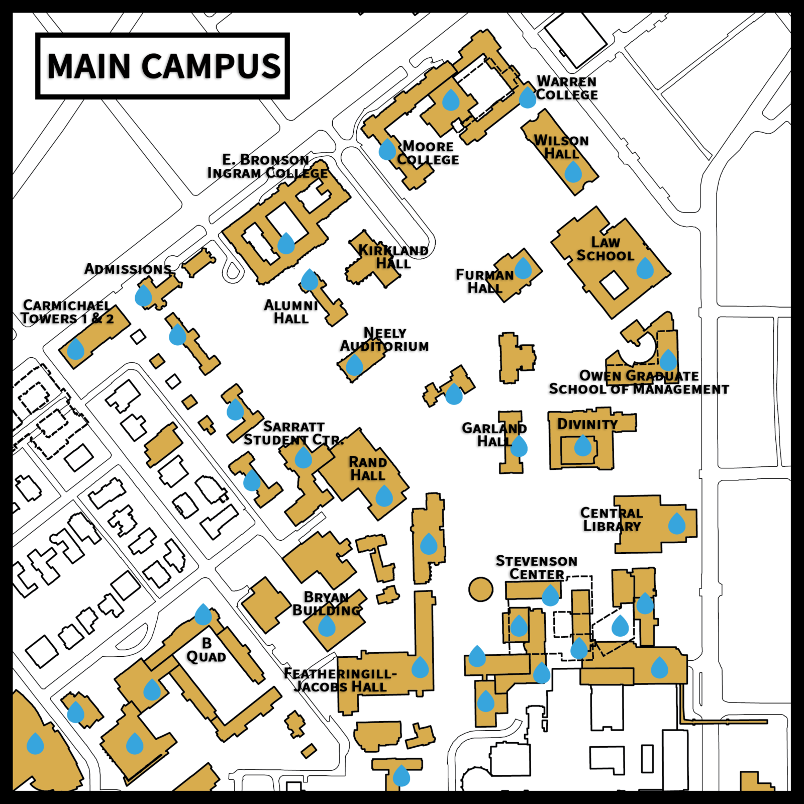 University Eliminates Single Use Plastic Water And Soda Bottles In   Hydration Station Social Main Campus 1600x1600 