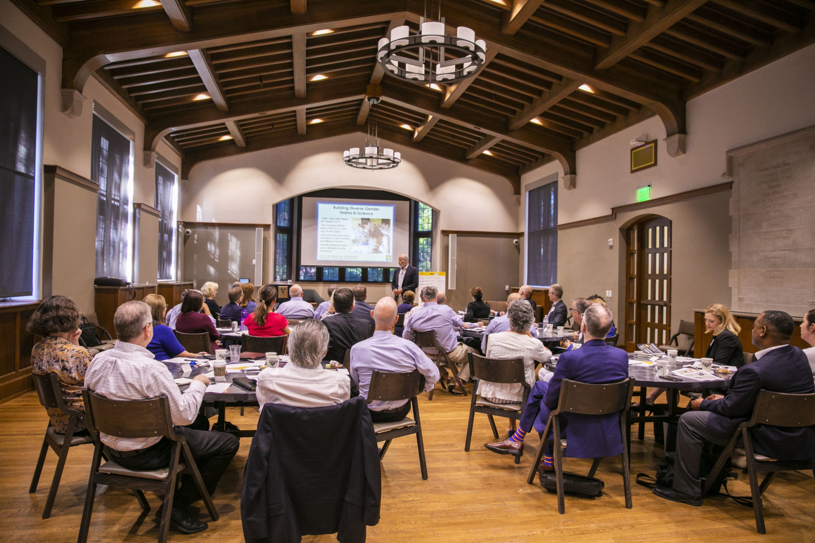 Unconscious Bias training with university leadership. Chancellor Wente, the Vice Chancellors and Deans gathered for a training on unconscious bias. Vanderbilt University (Anne Rayner/Vanderbilt)