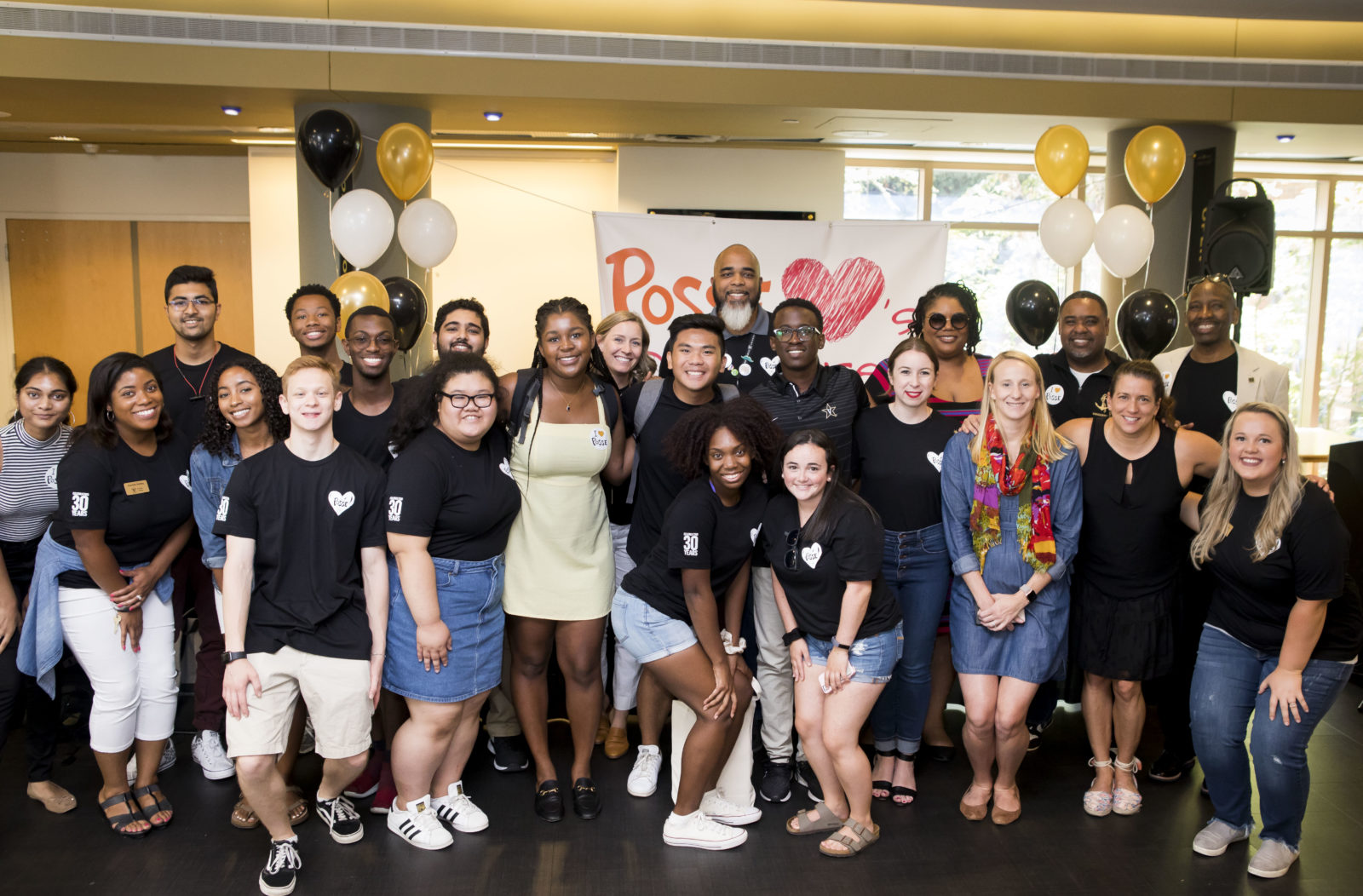 Posse Scholars program celebrates their 30th anniversary at the Sarratt Student Center Promenade. (Susan Urmy/Vanderbilt)