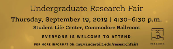 2019 Undergraduate Research Fair banner