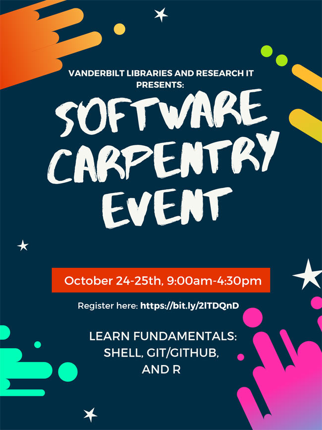 Software Carpentry event poster