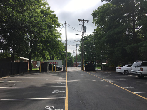 "Before" photo of West End Neighborhood. (Vanderbilt University