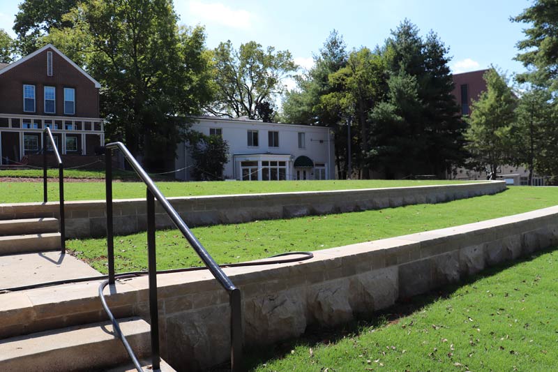 "After" photo of the Green in the transformed West End Neighborhood. (Vanderbilt University)