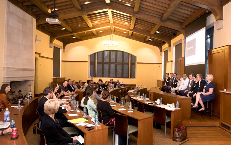 Vanderbilt Leadership Academy brings together a diverse group of university leaders from both the academic and administrative areas to increase their knowledge in leading at Vanderbilt. (Susan Urmy/Vanderbilt)