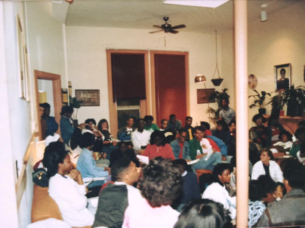 Students at the Black Cultural Center (Lost in the Ivy Archive)