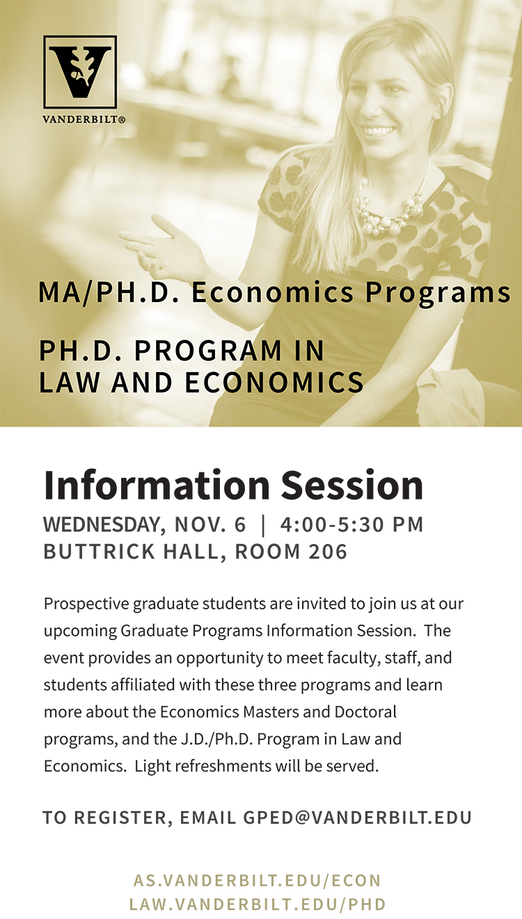 Graduate programs in economics flyer