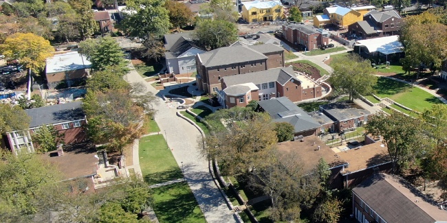 Aerial photograph of the West End neighborhood