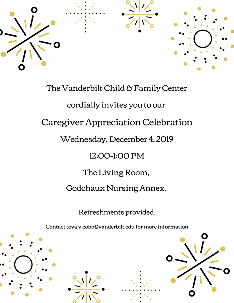 Caregiver Appreciation Celebration flyer