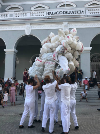 ‘Cargas’ final performance during 2019 Havana Biennial in Matanzas, Cuba