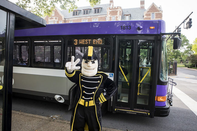 Ride a WeGo bus with the Vanderbilt group to the Feb. 18 Downtown Public Listening Session, and make your voice heard on the transportation challenges affecting Nashville. (Susan Urmy/Vanderbilt)