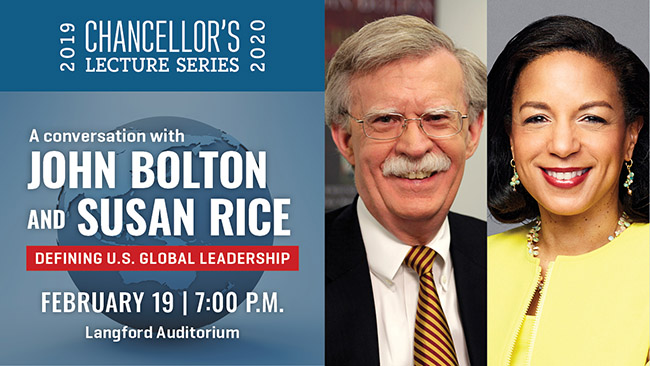 John Bolton and Susan Rice Vanderbilt Chancellor's Lecture Series