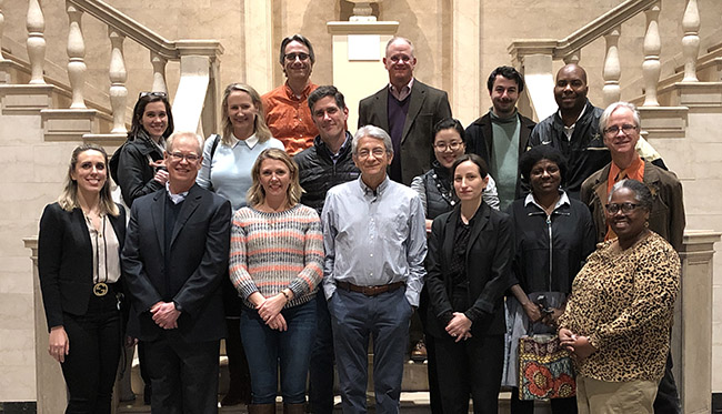 Members of the University Arts Council, University Art Collections Governance Subcommittee and Vanderbilt Fine Arts Gallery staff during a recent gallery tour. (Vanderbilt University)