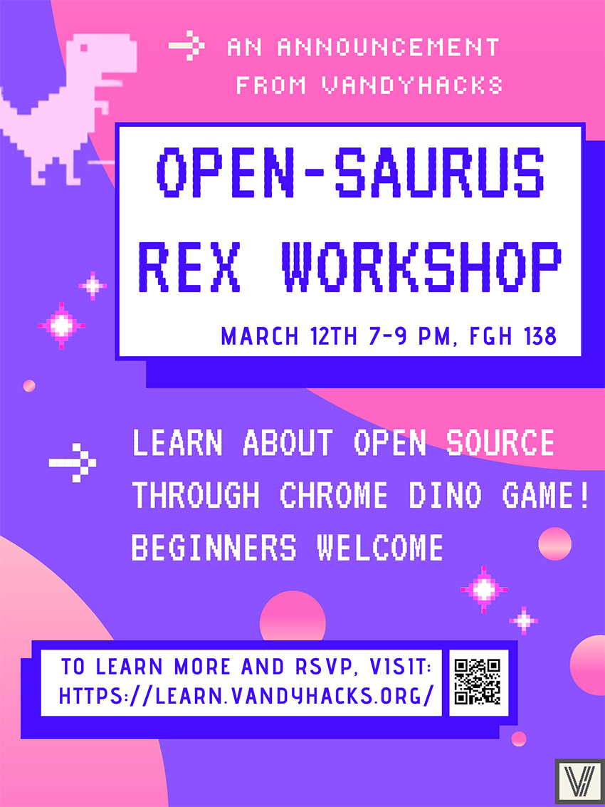 Open-saurus Rex Workshop March 12
