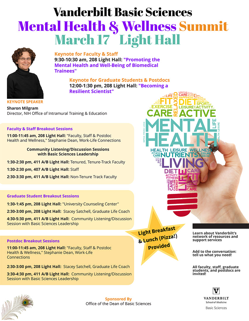 Vanderbilt Basic Sciences Mental Health and Wellness Summit March 17