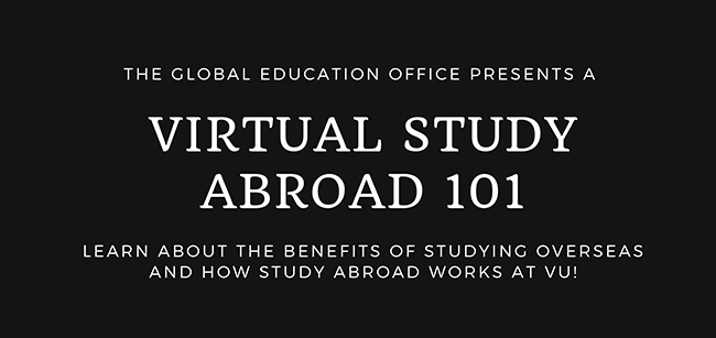 Virtual Study Abroad 101 April 30