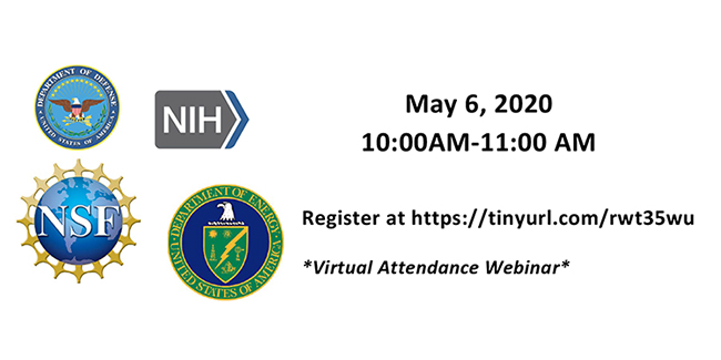 A webinar discussing federal funding for research in computational health is scheduled for Wednesday, May 6, from 10 to 11 a.m CST. The webinar will be broadcast remotely.