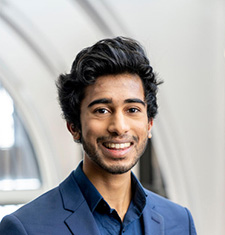 Arts & Science student Sumanth Chennareddy in Buttrick Hall for DAR Campaign. (John Russell/Vanderbilt University)