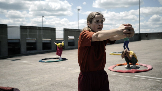 'This Holding: Traces of Contact' garage scene (credit: Sam Boyette)