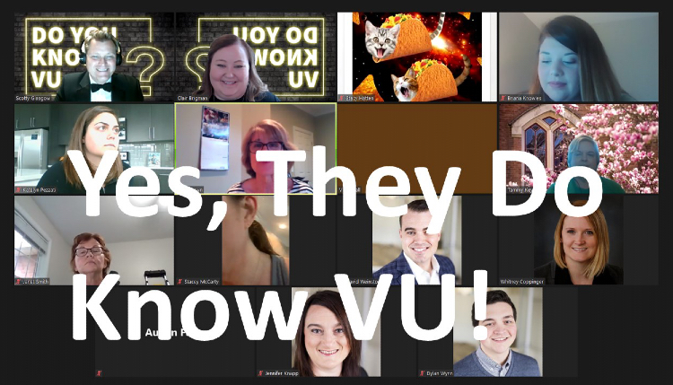 The "Do You Know VU?" virtual trivia contest was conducted on Zoom July 23.