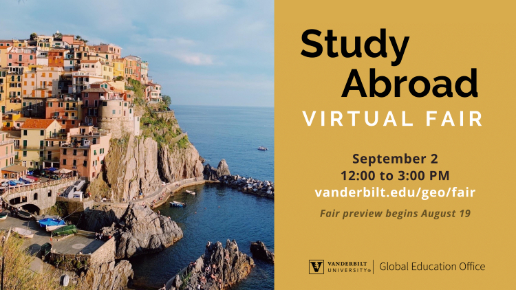 Study Abroad Virtual Fair Sept. 2