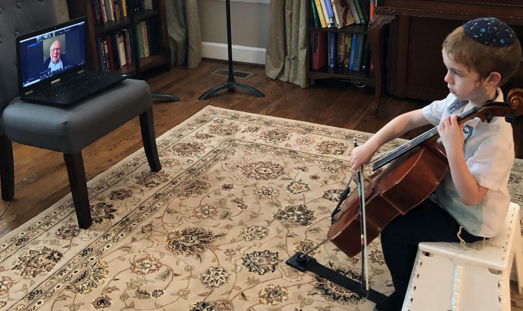 Private lessons through Blair Academy from the comfort of your home allow student and teacher to continue building skills and artistry. (Vanderbilt University)