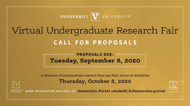 Virtual Undergraduate Research Fair: Call for proposals