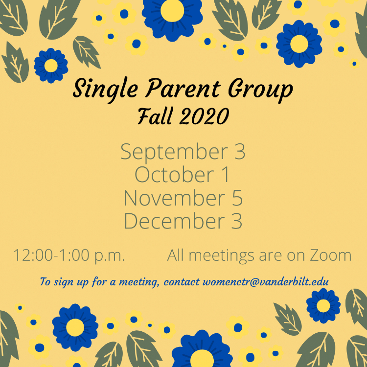 Single Parent Group Fall 2020