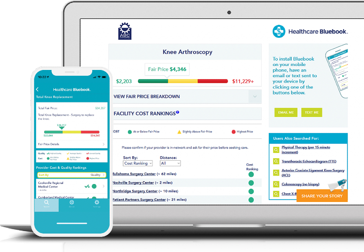 Healthcare Bluebook is an online price comparison tool for health care services, such as imaging, elective surgeries and more.