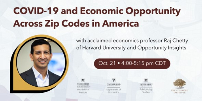 Celebrated Harvard economist Raj Chetty to speak on COVID-19 impact on Oct. 21