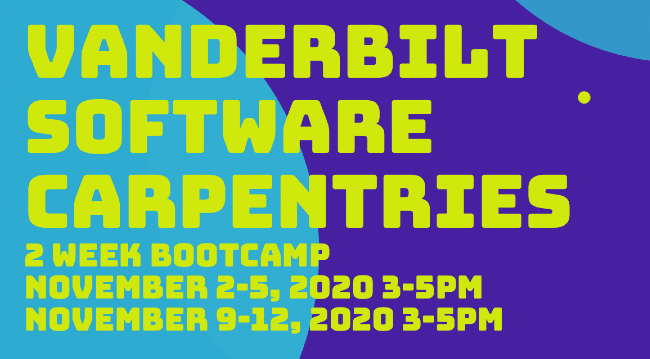 Vanderbilt Software Carpentries boot camp