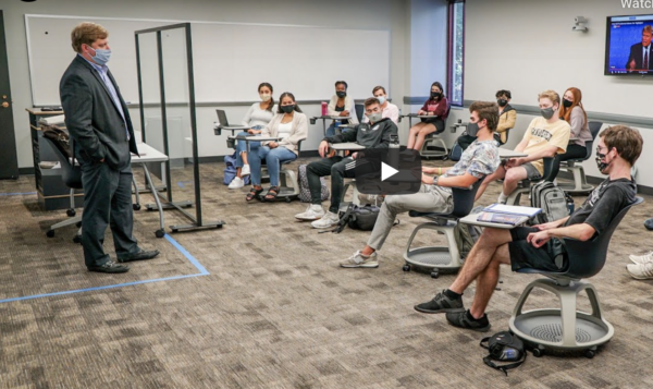 An American Studies seminar taught by the Rev. Dr. Clay Stauffer is exploring the complex relationship between religion and partisan politics in the United States, putting an emphasis on civility, mutual respect and robust dialogue.