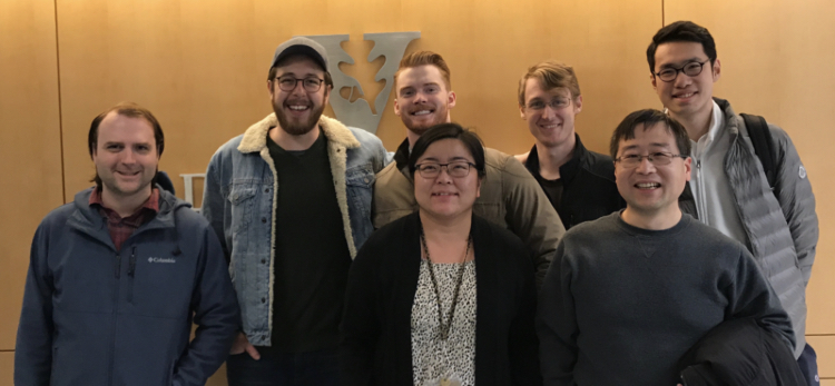 Yi Ren (front row, center) and members of the Ren Lab.