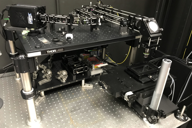 Scanned oblique plane illumination microscope