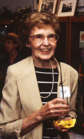 ProRetired French professor Ruth Grace Zibart at reception for historian J. León Helguera