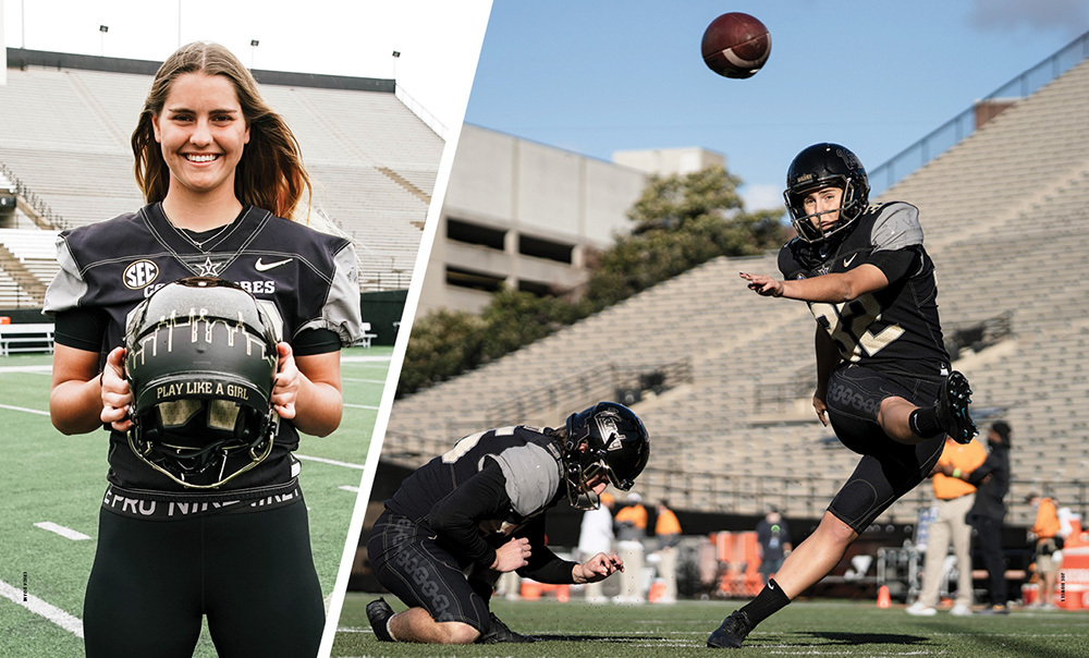 Kicking Down Barriers: Sarah Fuller makes history as kicker for Vanderbilt football team
