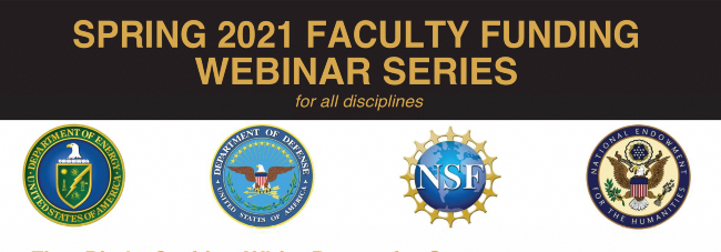 Webinar series for faculty seeking federal research funding continues April 27