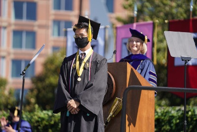 Provost Susan R. Wente recognized the Founder's Medalists.