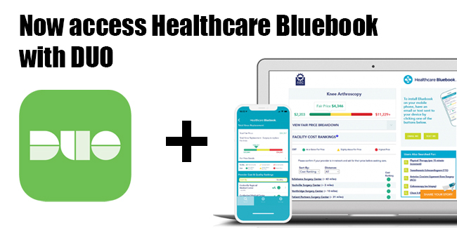 Now Access Healthcare Bluebook with Duo