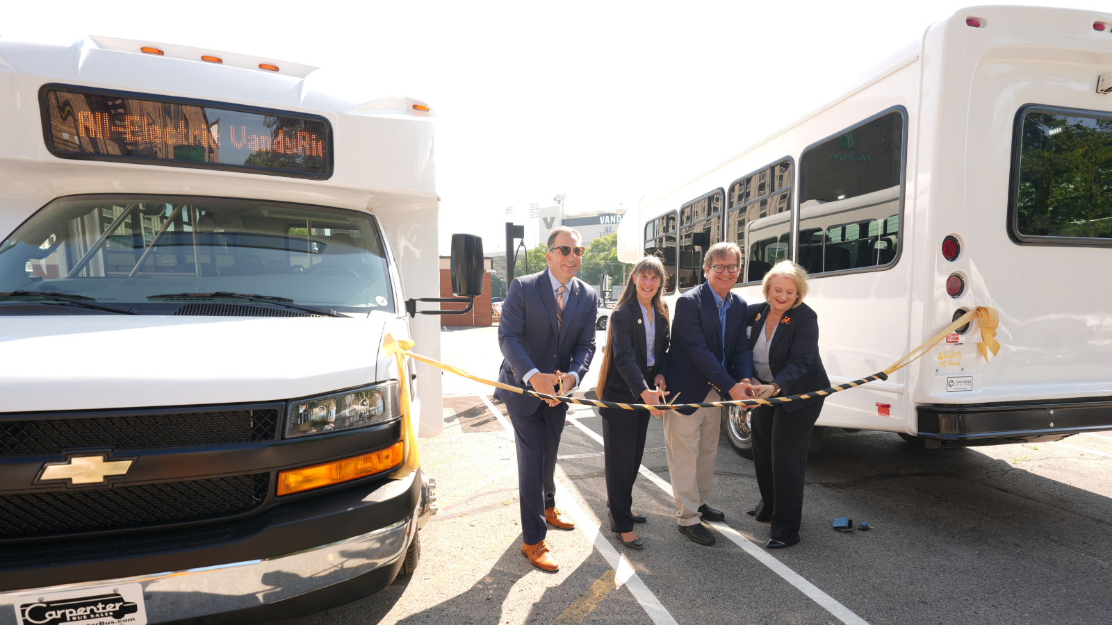 Vanderbilt to deploy first allelectric multivehicle shuttle fleet at