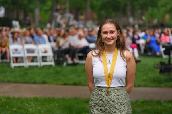 Estelle Carole Shaya, Founder’s Medalist for the College of Arts and Science (Harrison McClary/Vanderbilt)