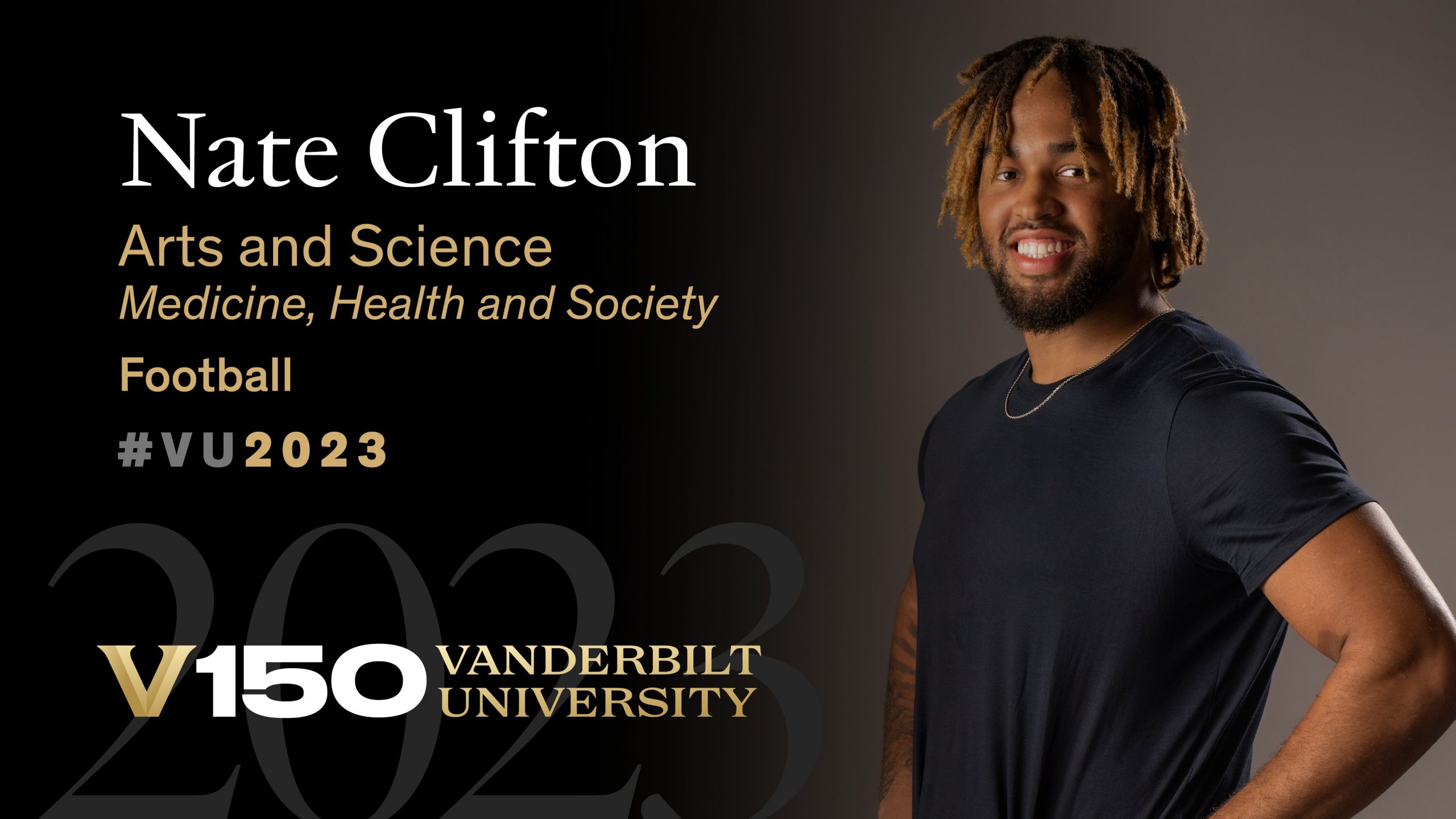 Class of 2023: Vanderbilt helps student-athlete Nate Clifton launch lifelong journey of self-discovery