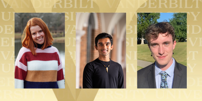Vanderbilt graduates go global: Three students awarded Keegan Traveling Fellowships