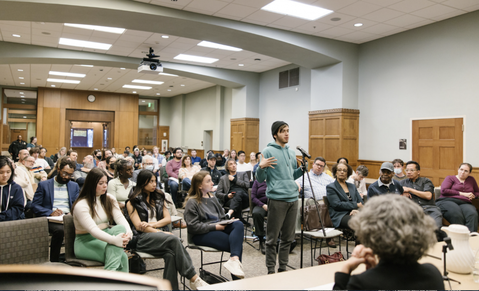 The "Confronting Hate: Antisemitism and Racism" discussion was attended by more than 60 students, faculty, staff and community members. (Vanderbilt University)