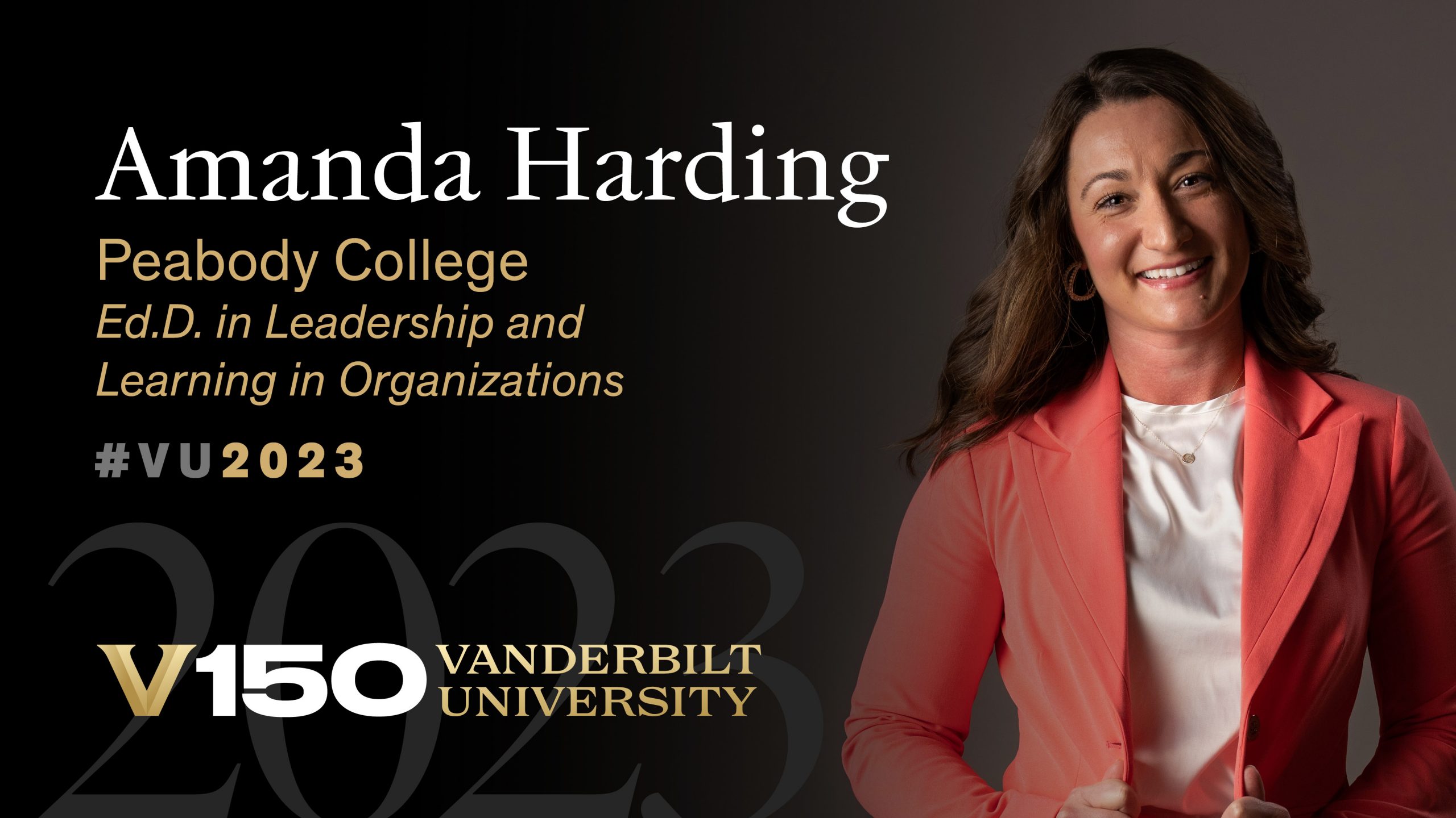 Class of 2023: Online doctoral student Amanda Harding is helping Vanderbilt grow in digital education