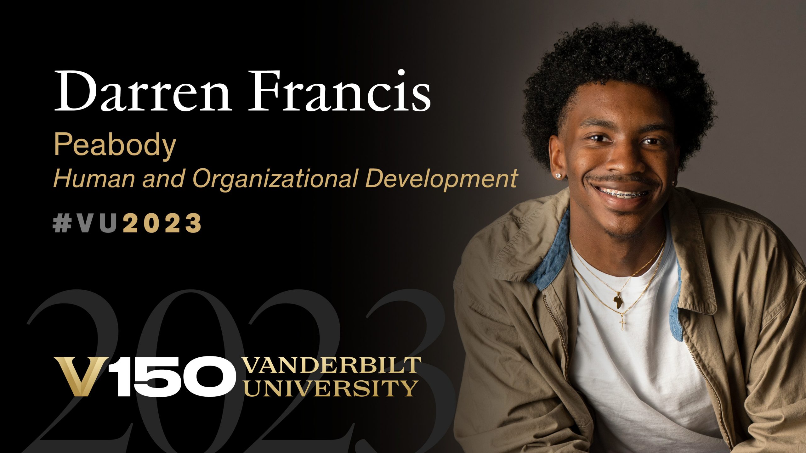 Class of 2023: Collaboration in faith and academics inspires HOD major Darren Francis