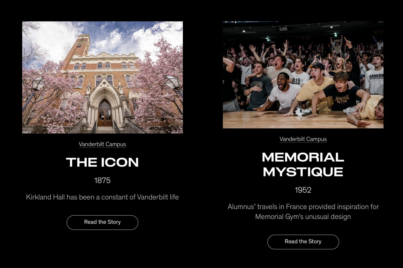 Sesquicentennial website: Kirkland Hall, Memorial Gym